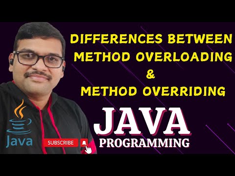DIFFERENCES BETWEEN METHOD OVERLOADING AND OVERRIDING JAVA PROGRAMMING