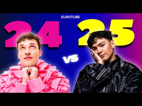 Eurovision 2025 vs 2024 -  Battle By Place