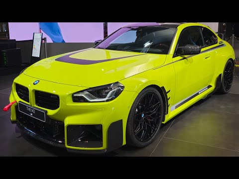 2025 BMW M2 Coupe facelift with M Performance parts in Sao Paulo Yellow | 8K Walkaround Video