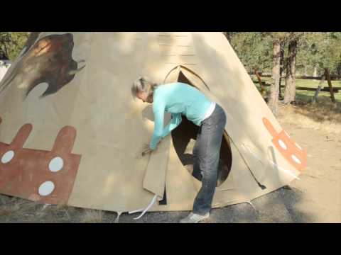 Nomadics Tipi Makers - Teepee Zipper Door