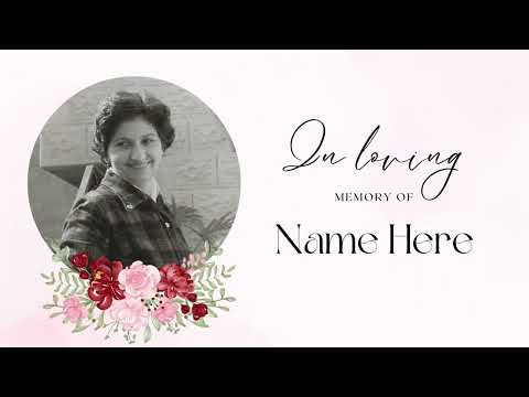 Professional Photo Presentation Design by Funeral Video Australia