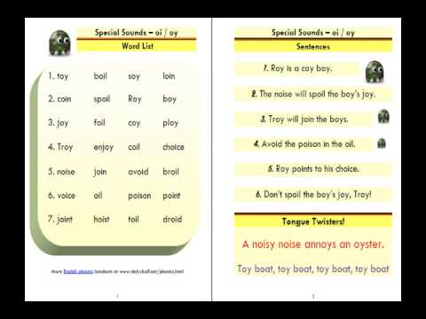 ESL Phonics Lessons: Advanced Phonics (oi / oy) - Stickyball ESL Lessons
