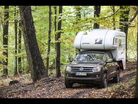 VW Amarok (Veth-XL) with Tischer Trail 260s Pickup camper cabin in test