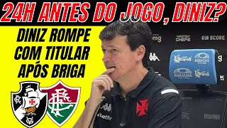 24H ANTES: DINIZ rompe com titular após briga — “ele não joga mais!” | notícias do Vasco