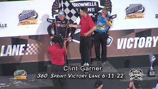 Knoxville Raceway 360 Victory Lane / Clint Garner / June 11, 2022