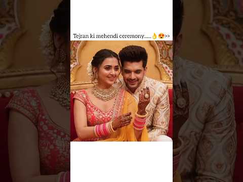 tejasswi prakash or karankundra ki mehendi ceremony💞 #shorts #youtubeshorts #tejaswiprakash #tejran
