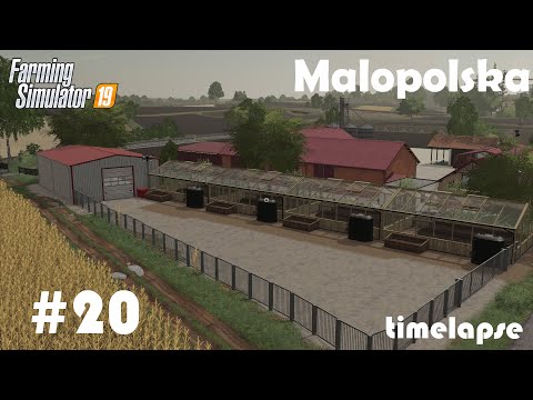 Harvesting Corn & Building Greenhouse Facility | Malopolska | Farming Simulator 19 | Episode 20