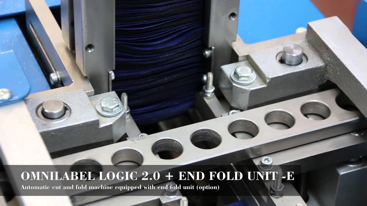 Omnilabel Logic 2.0 + E End fold unit - Cutting and Folding label machine