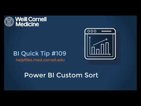 BI Quick Tip #109: How to Use Custom Sort in Power BI