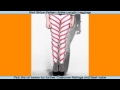 Red Stripe Pattern Ankle Length Leggings