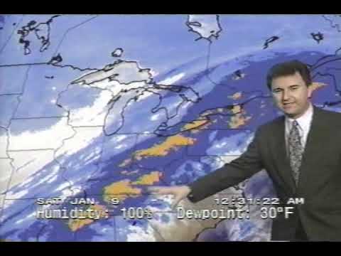 Weather Channel clip with Local Forecast, 1228 AM - 1236 AM Saturday January 9, 1999