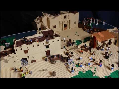 Lego Alamo, Tour of battle scene