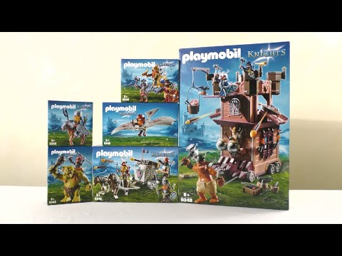 Playmobil unboxing : The dwarf knights (2018) - 9340, 9341, 9342, 9343, 9344, 9345