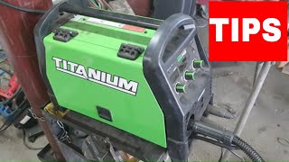 Harbor Freight titanium Mig 140 welder tips and tricks suggestions