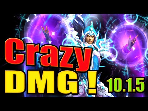 Arcane Mage Insane DMG Battleground 10.1.5 Dragonflight World of Warcraft PvP