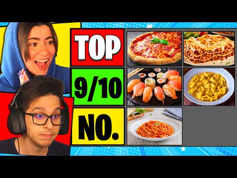 LA CLASSIFICA DEI NOSTRI CIBI PREFERITI