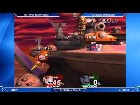 Pre Apex 2013 Practice - CT ZeRo vs Otori - Game 1 * Chile vs Japan * - SSBB