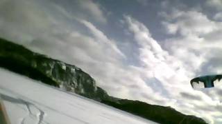 preview picture of video 'snowkite on frozen lake norway'