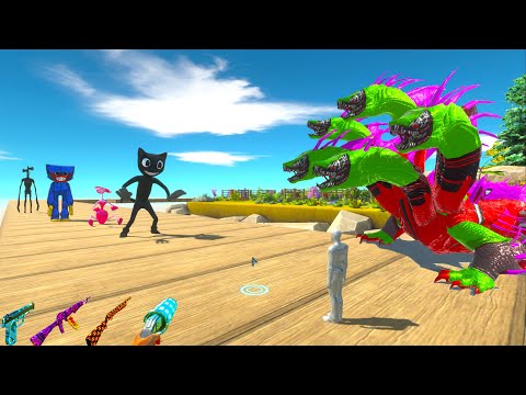 FPS AVATAR & VINOUS HYDRA RESCUE MISSION DEATH RUN - Animal Revolt Battle Simulator