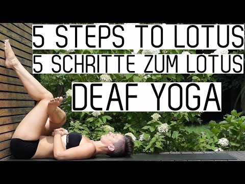 5 Schritte zum Lotussitz/ 5 steps to lotus pose - dt. untertitelt/ engl. subtitles