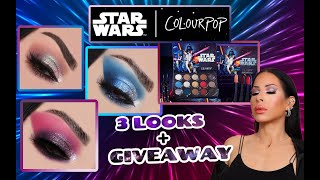 NEW**  COLOURPOP STAR WARS COLLECTION | 3 LOOKS | SWATCHES + GIVEAWAY