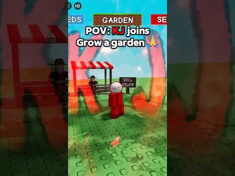 KJ Vs Grow a garden 🌱 || The Strongest Battleground #thestrongestbattlegrounds #roblox #pvp