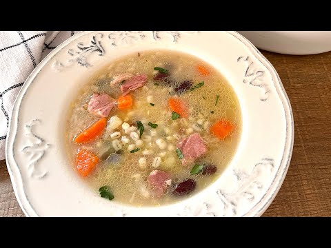 Smoked Ham and Barley Soup | RIČET | Traditional Slovenian Ričet Recipe
