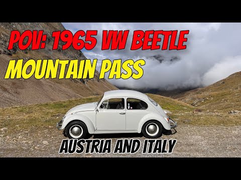 POV 1965 VW Käfer Beetle Fusca Timmelsjoch Italy Austria || Moutain Pass Driving