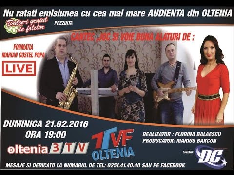 1 Ora LIVE cu Formatia Marian Costel Popa si Ileana Stuparu Colaj Muzica de Petrecere