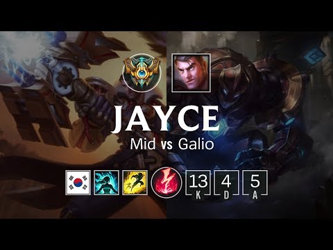 Jayce Mid vs Galio - KR Challenger Patch 8.20