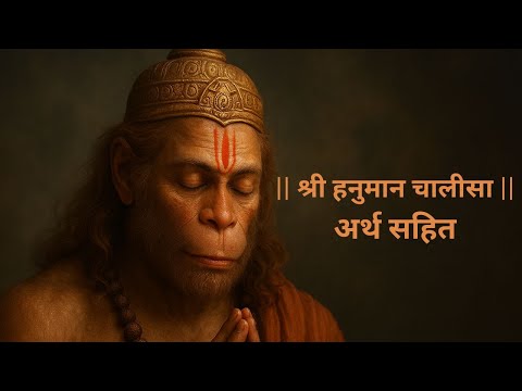 श्री हनुमान चालीसा अर्थ सहित, Hanuman Chalisa along with meaning, Use earphones for best experience