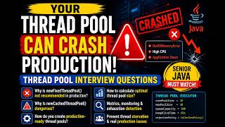 Java Thread Pool Interview Questions | Production Issues, Sizing & Monitoring Explained