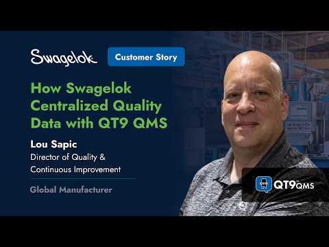 Lou Sapic, Swagelok testimonial video