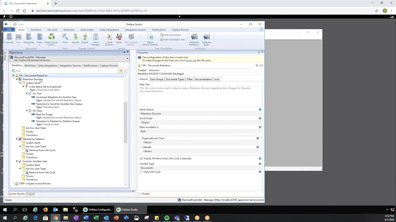 OnBase Demo | Store Documents with Retention Module