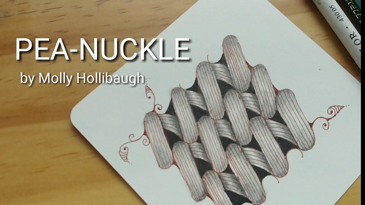 How to draw Tangle Pattern 'PEA-NUCKLE'