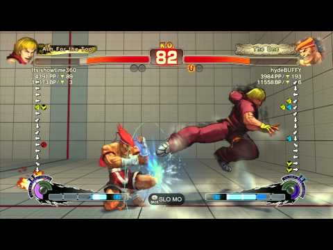 SSF4 AE: Its showtime360 (Ken) vs hydeBUFFY (Adon) - Ranked Match (720p HD)