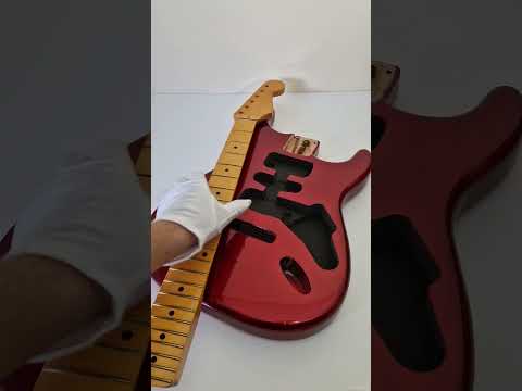 PRiMO Replacement Guitar Body for Strat, Finished in Red Sparkle