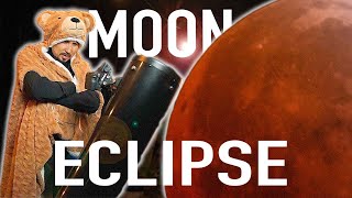 Lunar Eclipse Trough a Professional Telescope
