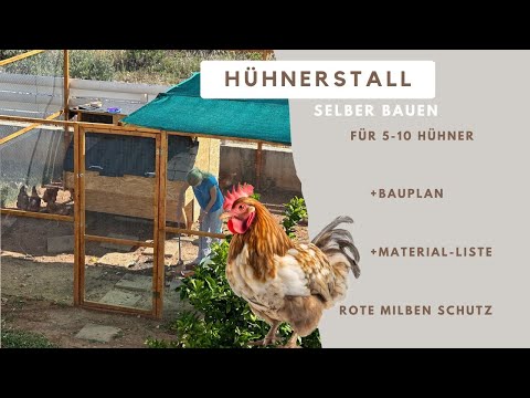 HÜHNERSTALL selber bauen / inkl. Materialliste / 5-10 Hühner