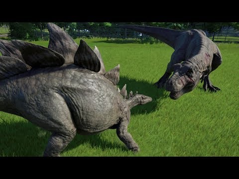 Stegosaurus VS Albertosaurus, T-Rex, Acrocanthosaurus, Spinosaurus And More