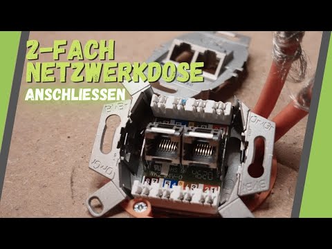 Das solltest du beachten: 2 fach Netzwerkdose anschließen - Duplex Anschlussdose auflegen