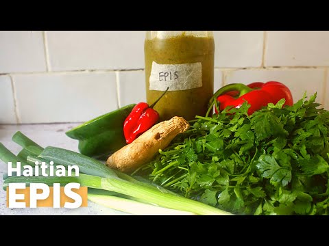Haitian Epis | How to make Haitian epis | Easy green seasoning recipe | Vegan | Plant Based