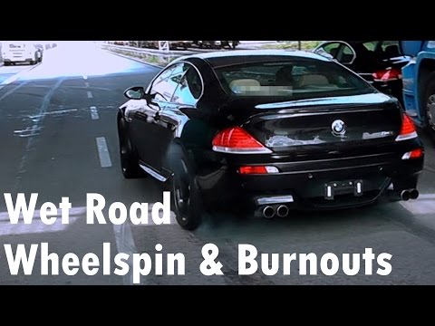 BMW M6 V10 E63 - Acceleration Sound Burnout Wheelspin Onboard