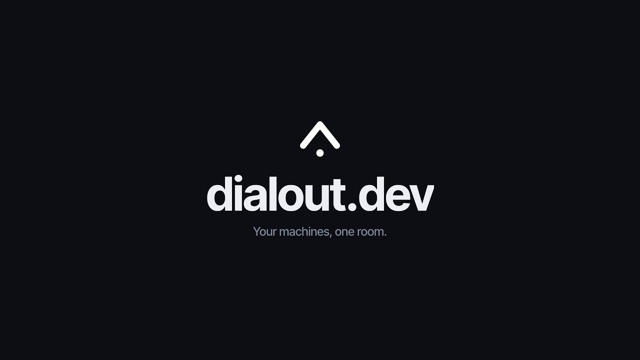 Watch the Dialout demo: register a machine, watch ports go live, open a terminal, open a tunnel