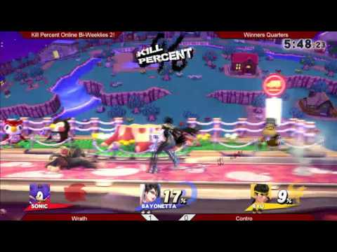 KPO 2 - Winners Quarters - Wrath (Bayonetta) vs. Contro (Ryu) - SSB4
