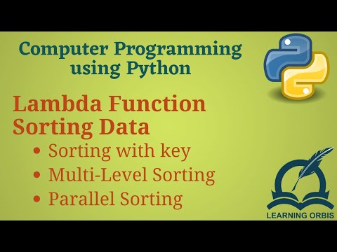 Python Programming Basics To Advanced Lambda Functions And Sorting Data Lab 29