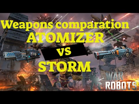 🔴 War Robots | MK2 12 | ATOMIZER VS STORM - Weapons Comparison | WR |