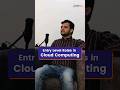 ENTRY LEVEL JOB ROLES IN CLOUD COMPUTING | INTELLIPAAT #SHORTS