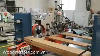 Máy cắt khoan móc rãnh 2 đầu tự động