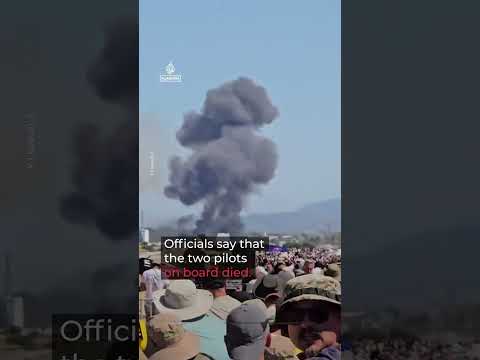 Two pilots killed after Greek fighter jet crashes during an air show | AJ #shorts